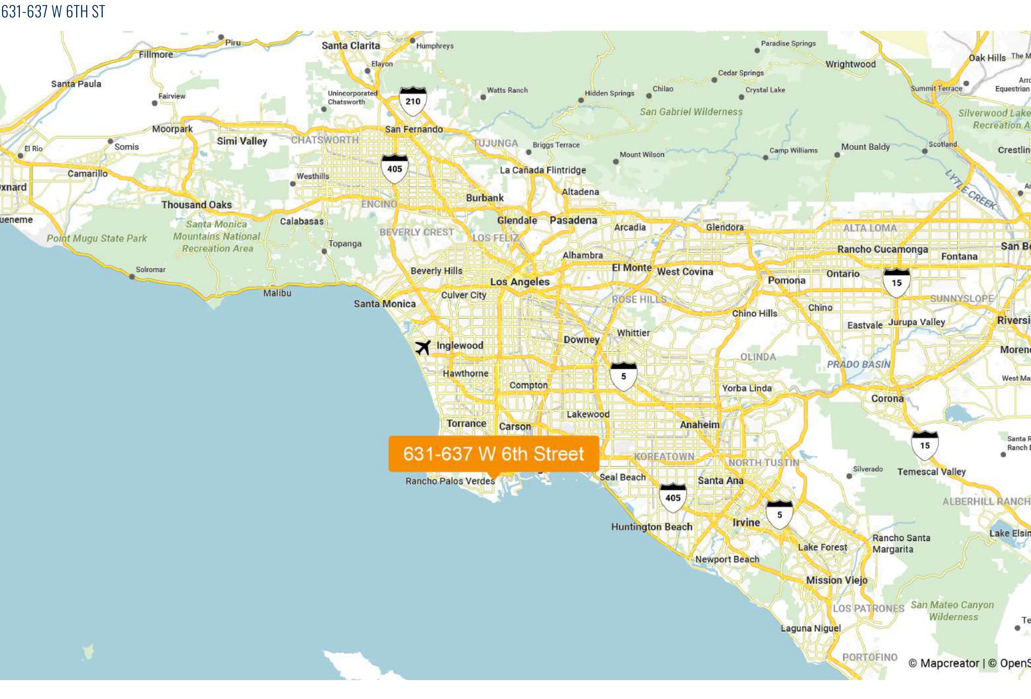Regional map, San Pedro / South Bay